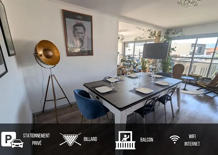 Logement 85M2, Hypercentre, Balcon, Parking, Clim